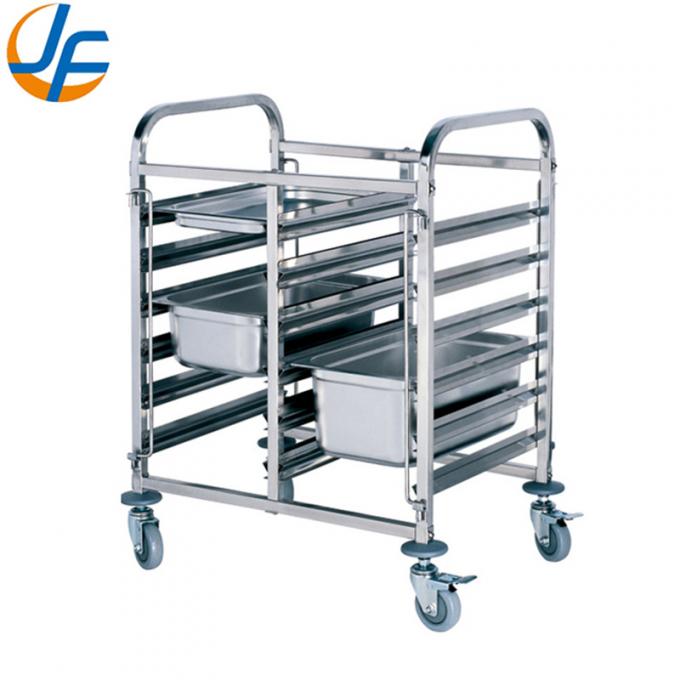 Cheap 4 Wheels Removeable Stainless Steel Trolly