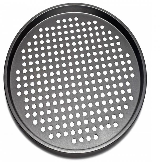 Rk Bakeware China-Rectangle Hard Coat Perforated Thin Crust Aluminium Pizza Mould