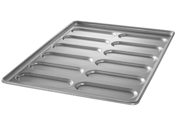 RK 베이커웨어 중국 푸드서비스 NSF 10 Mold Glazed Aluminized Steel Hoagie Bun Pan Tray