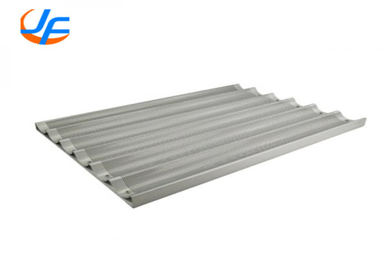 RK 베이커웨어 중국 6 플루트 알루미늄 바게트 판 18 &quot;x 26&quot; 가시화