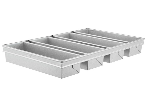 RK 베이커웨어 중국-시카고 금속 4 스트랩 녹화 알루미늄 펄맨 빵 패니 빵 빵 패니 13 &quot;x 4&quot; x 4 &quot;