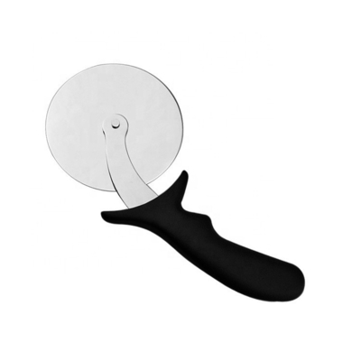 10cm 스테인리스 스틸 430 피자 휠 커터 Pp 핸들 원형 플라스틱 커터 서버