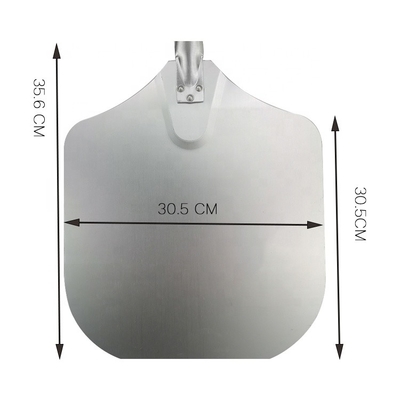 12'*14'*36' 직사각형 나무 손잡이 금속 피자 껍질 알루미늄 피자 껍질 91cm