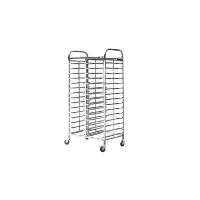 RK Bakeware 중국 식품 서비스 NSF 스테인리스 스틸 넥다운 모바일 트레이 트롤리